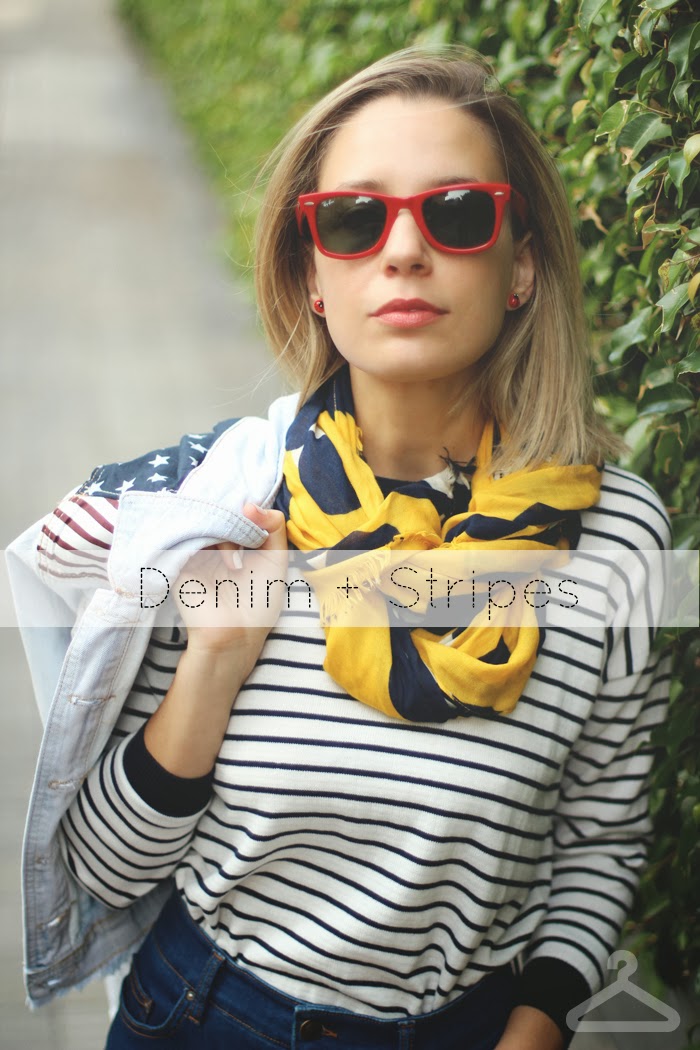 american flag, denim skirt, eBay, fashion blogger, MY SHOWROOM, sailor stripes, skater skirt, superga, sweet look, teenvogue, 