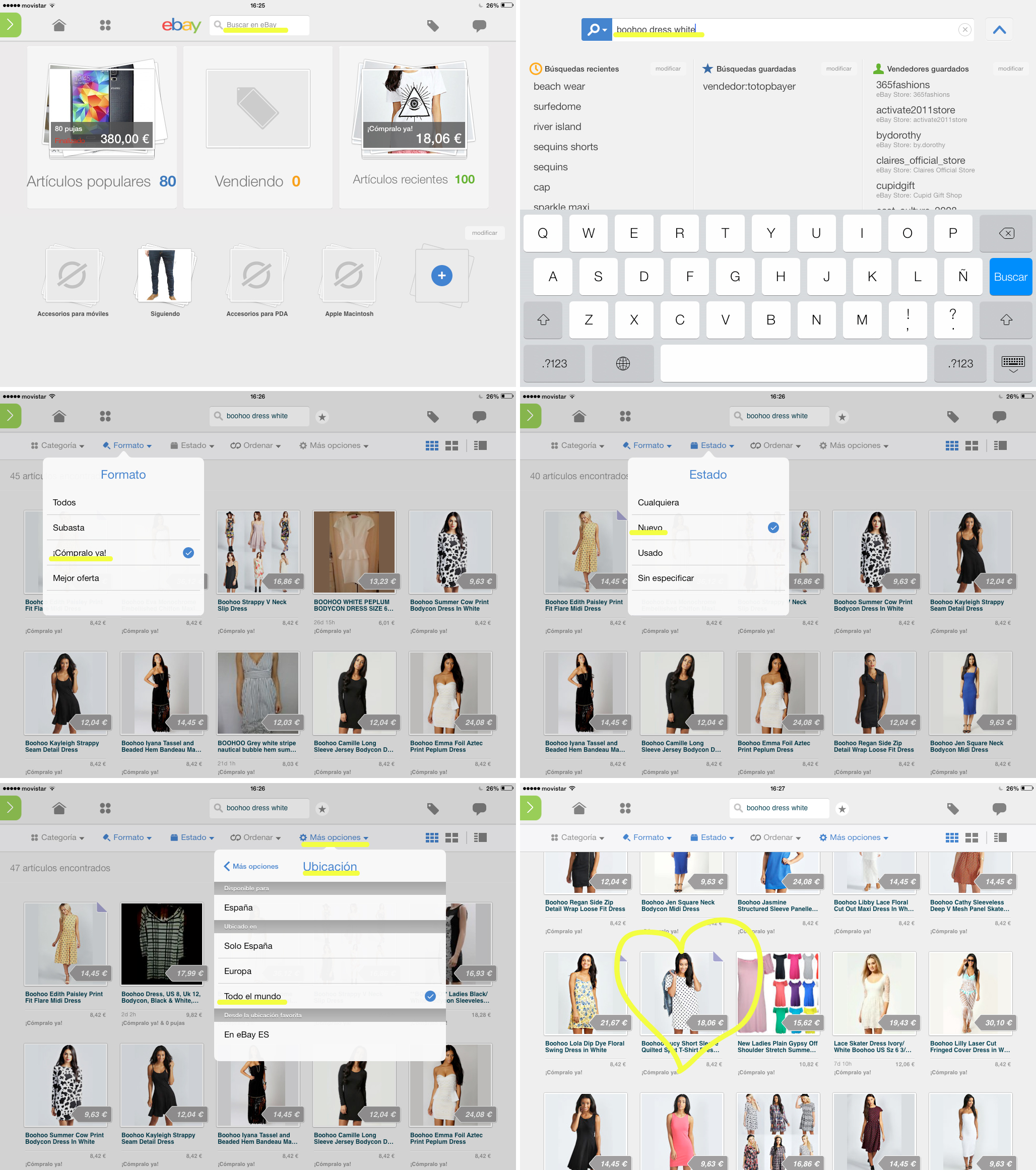 app ebay, ebay spain, my showroom, 