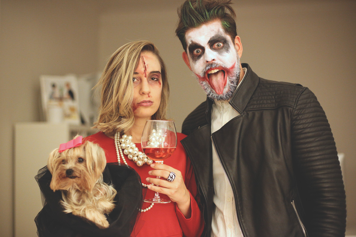 Halloween, Blogger, rich, dead, yorky, costumes, fancy dress, joker, disfraz de halloween